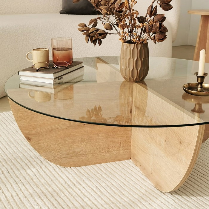 Hanah Home Mesa de centro Lily - Sapphire Oak